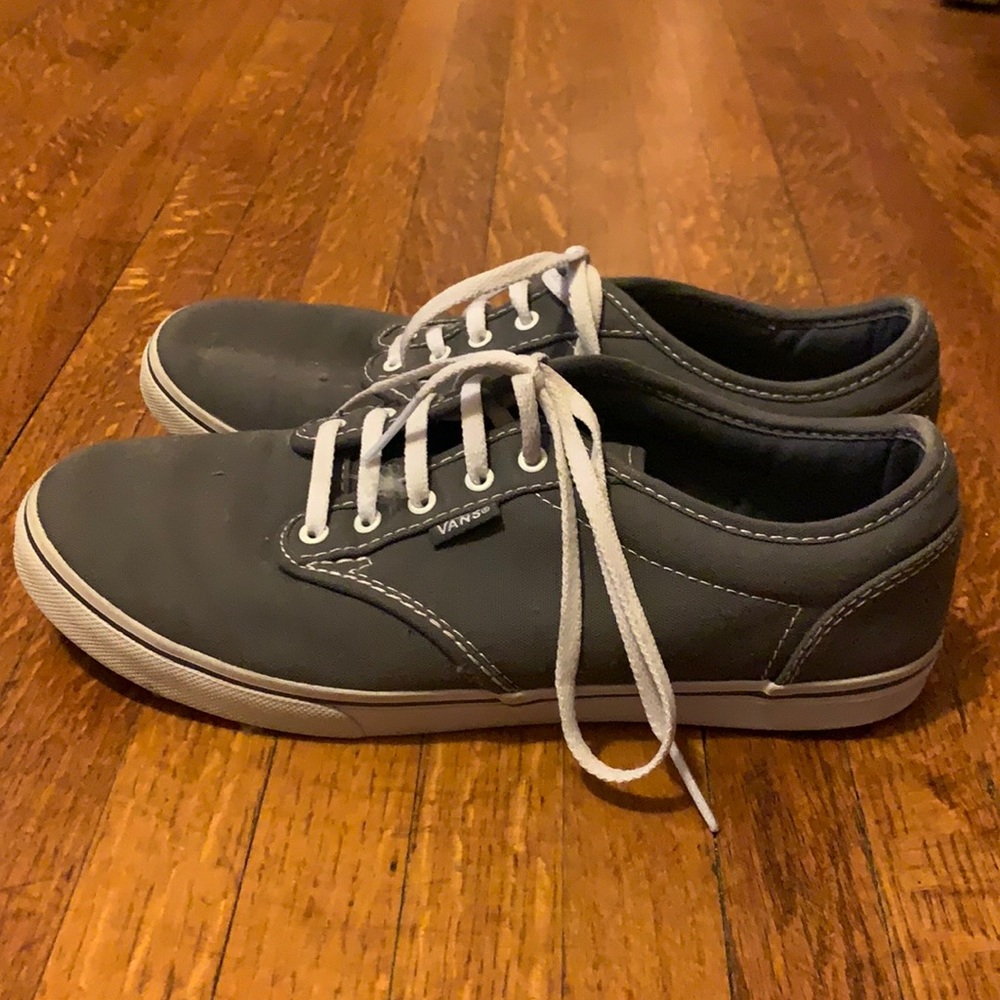 Grey Low-Top Tie-Up Vans